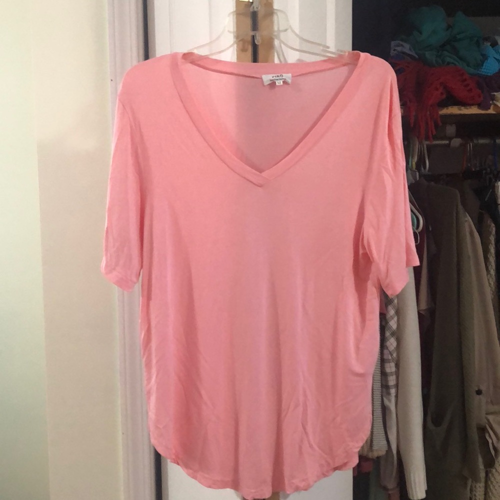 Hot pink piko top